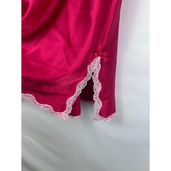 Victoria's Secret Women's Size Large Red Lace Lightweight Wedding Night Gown - Picture 7 of 10